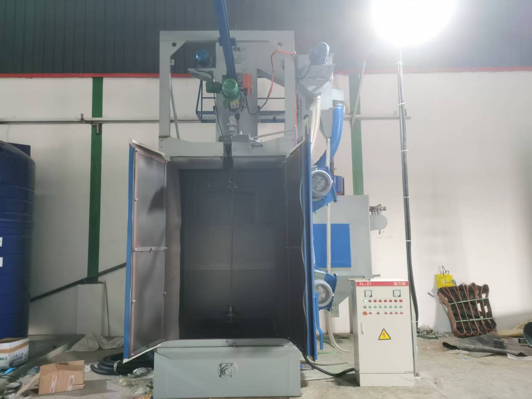 【現場安裝】電泳掛具脫漆拋丸機